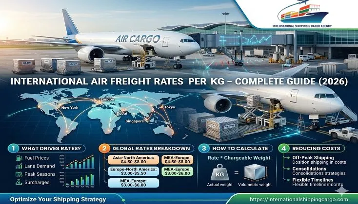 International Air Freight Rates Per Kg