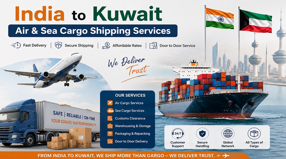 Air & Sea Cargo Shipping from India to Kuwait