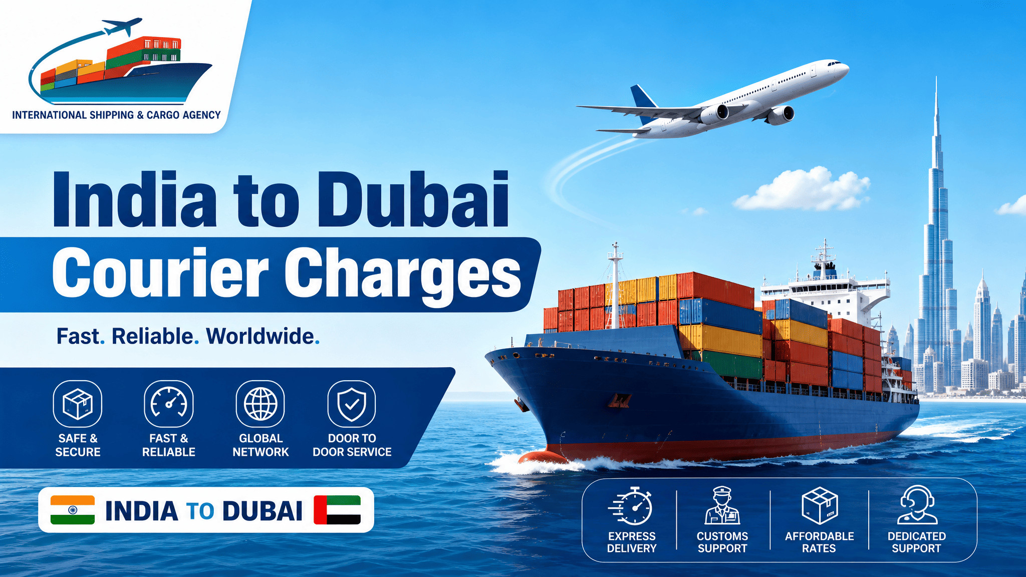 India to Dubai Courier Charges